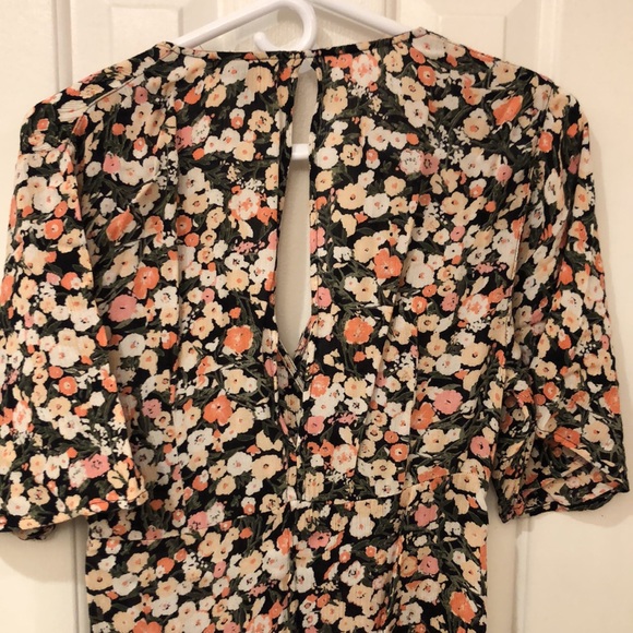 Billabong Black Floral Kimono Dress - Picture 5 of 7